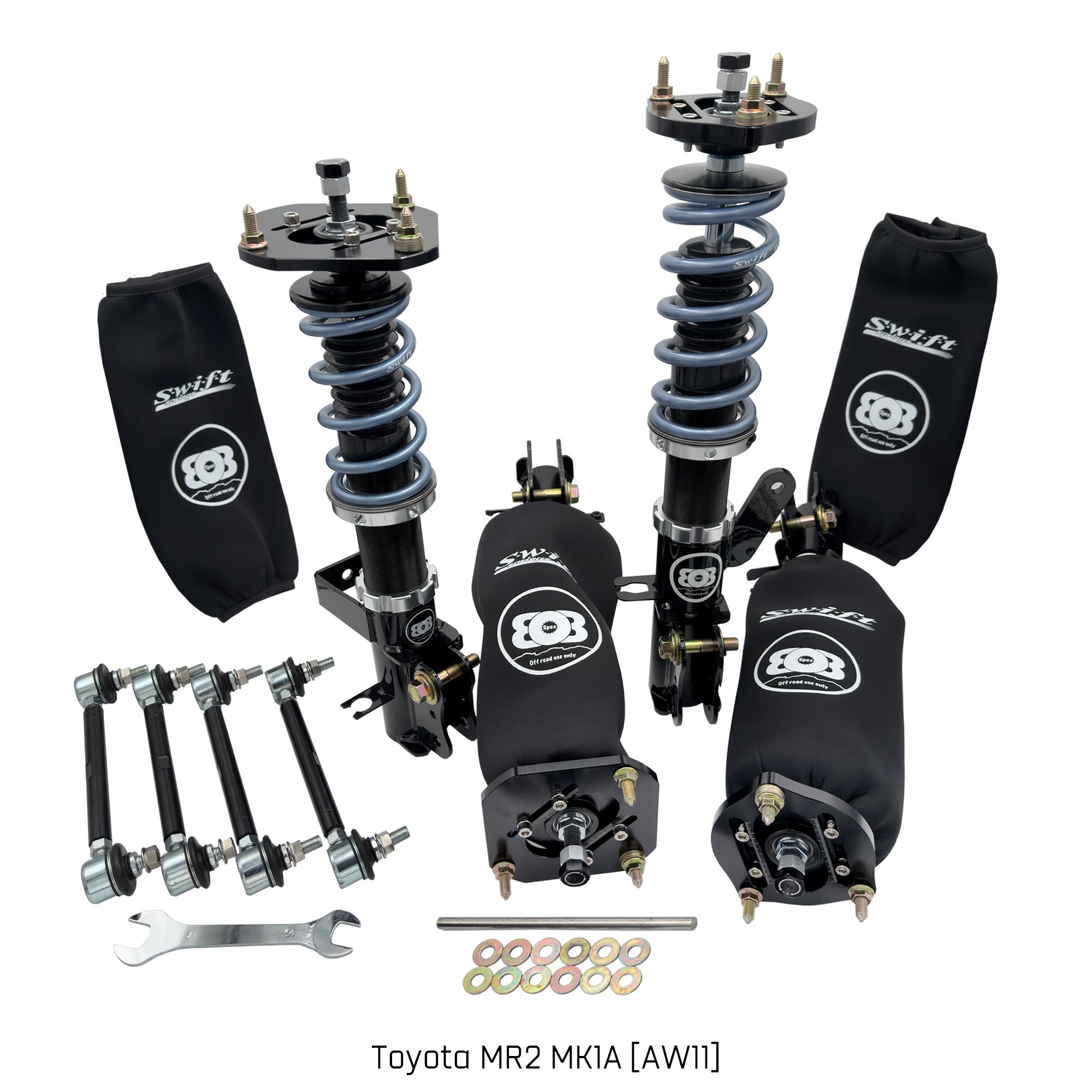 【オーダー】カービングミドル 808 SPEC Toyota MR2 AW11 MK1A [84-86] Coilover Kit – 808 Spec