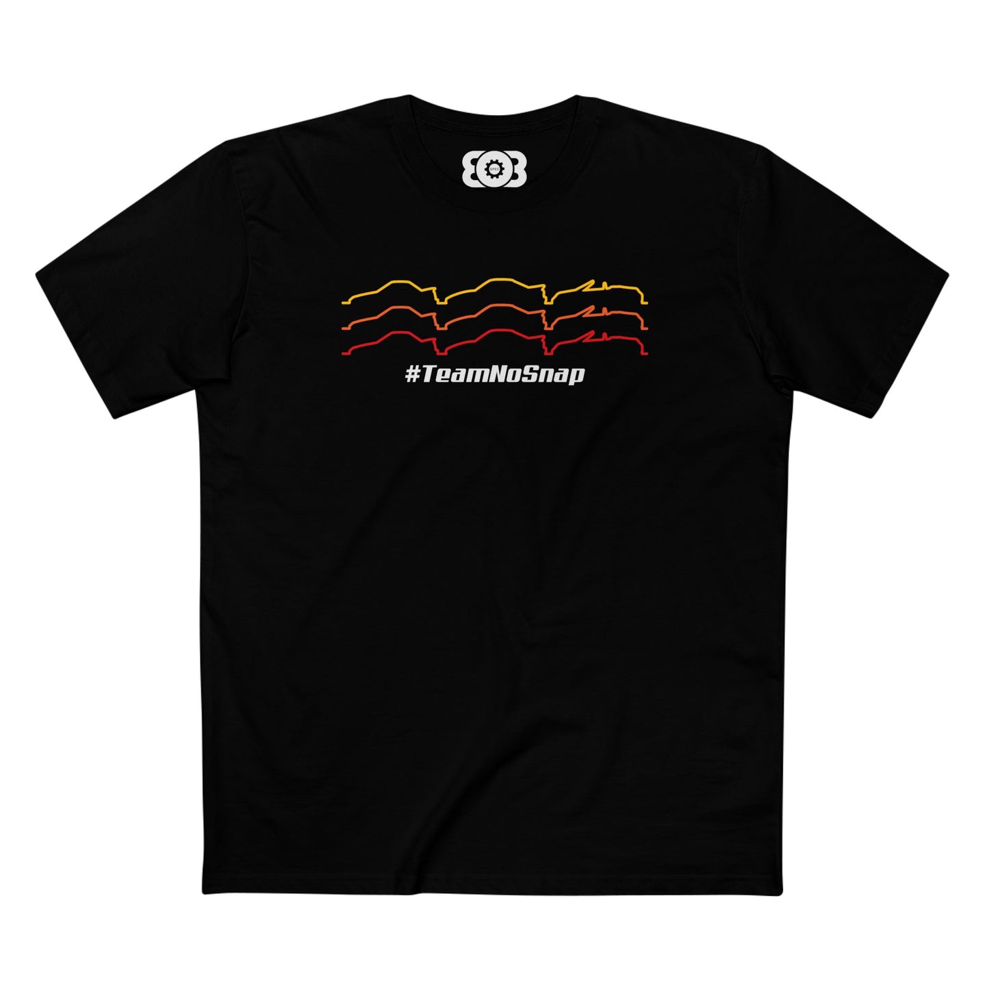 808 Spec #TeamNoSnap Front Black Tee
